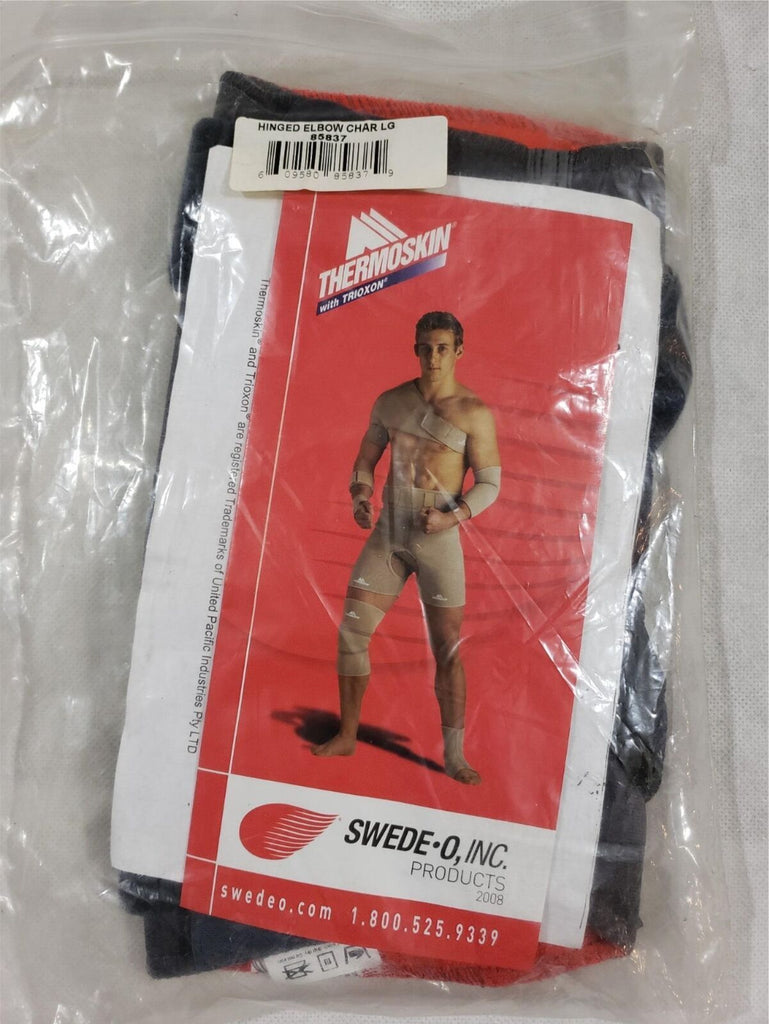 Thermoskin Range of Motion Hinged Elbow Char Brace Black- Multiple Sizes