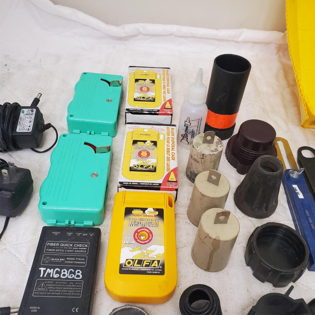 Lot of 31 Miscellaneous PowerSupply /Blade Disposal Case/ReelCleaner & Etc Tools