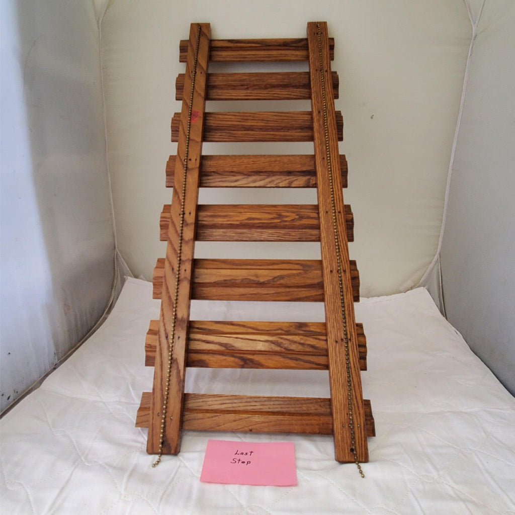 American Metalcraft Walnut 14" x 35" Walnut Bar Glass Rack
