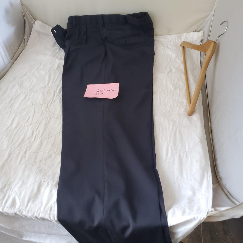 Brooks Brothers Madison Gray 100% Wool Pleated Trouser Size W35