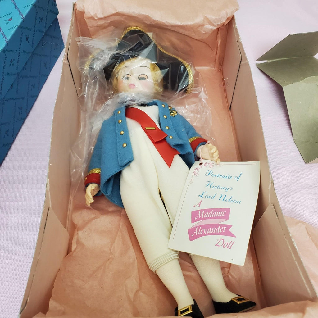 Madame Alexander #1336 Lord Nelson #1338 Lady Hamilton Dolls with Original Box
