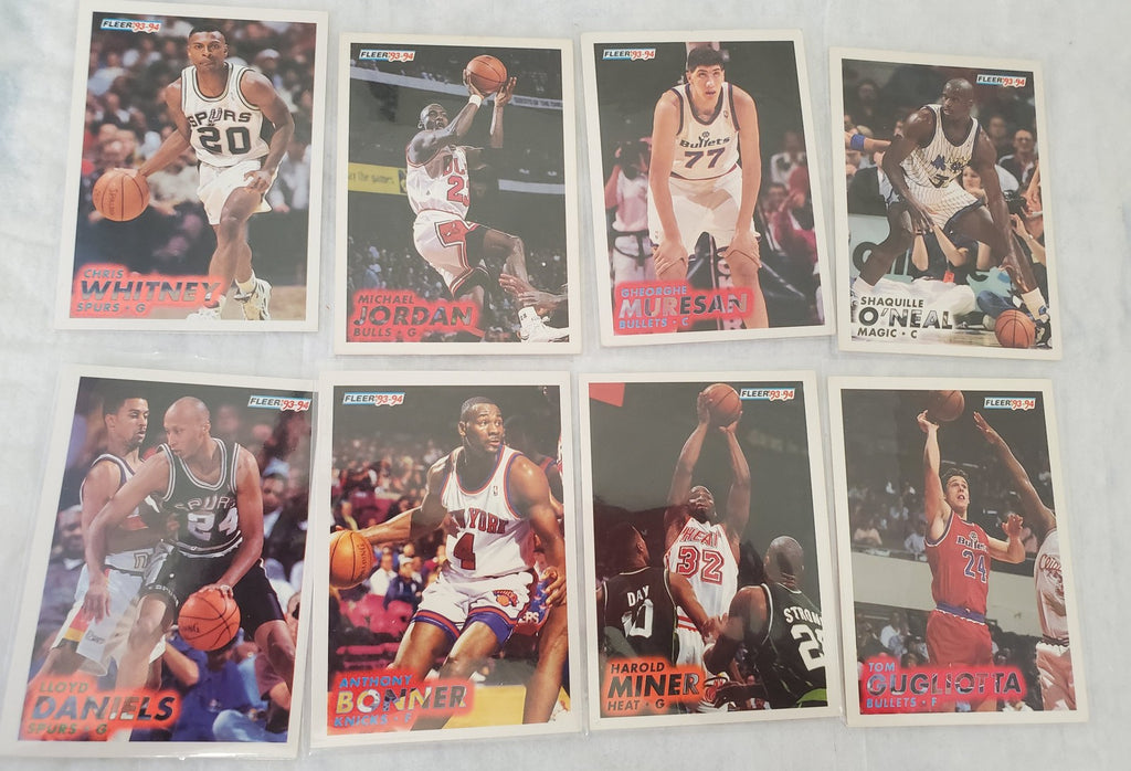 1993-94 Fleer Michael Jordan Harold Miner Heat and More Baseball Trading Cards