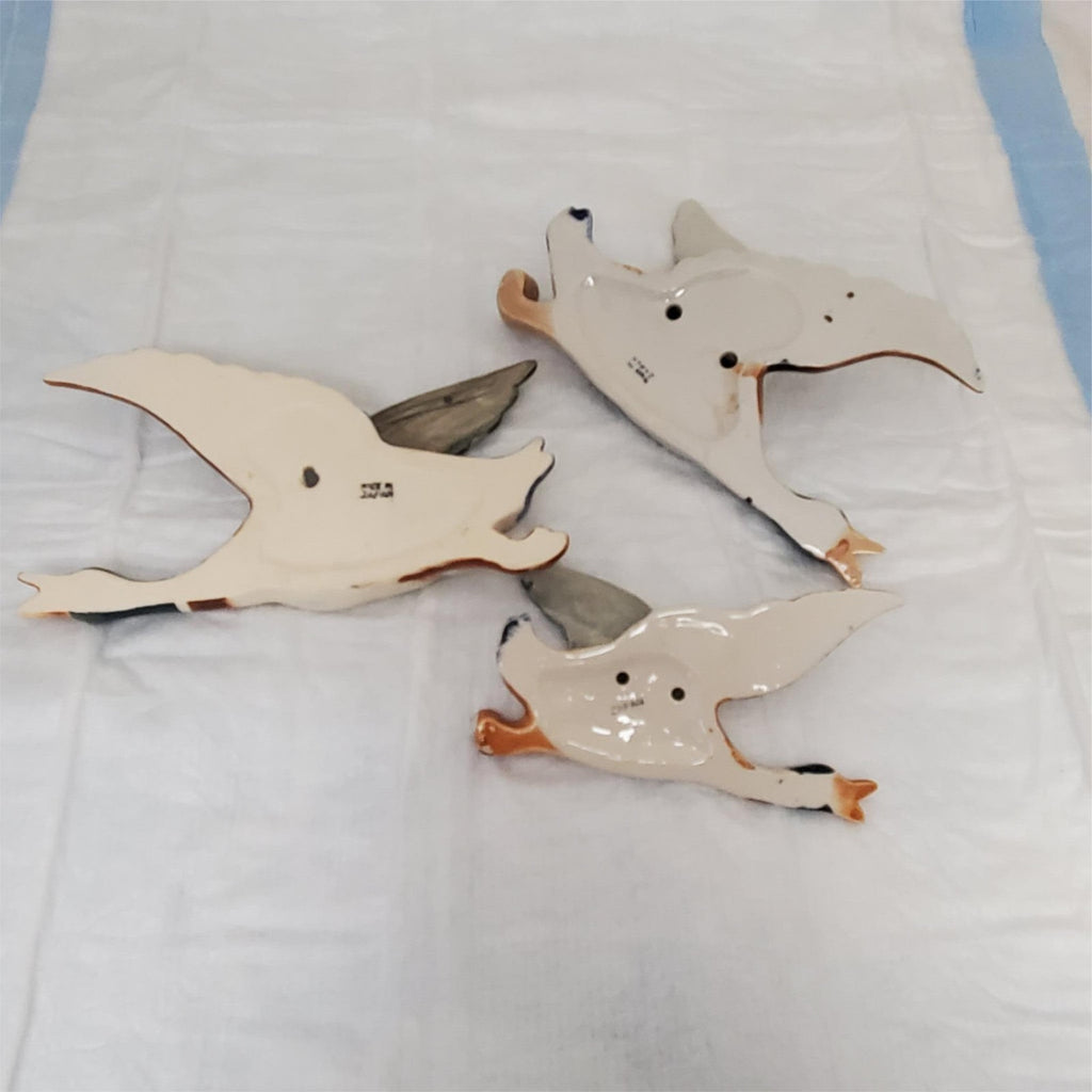 Vintage Lot of 3 Flying Duck Wall Ornaments