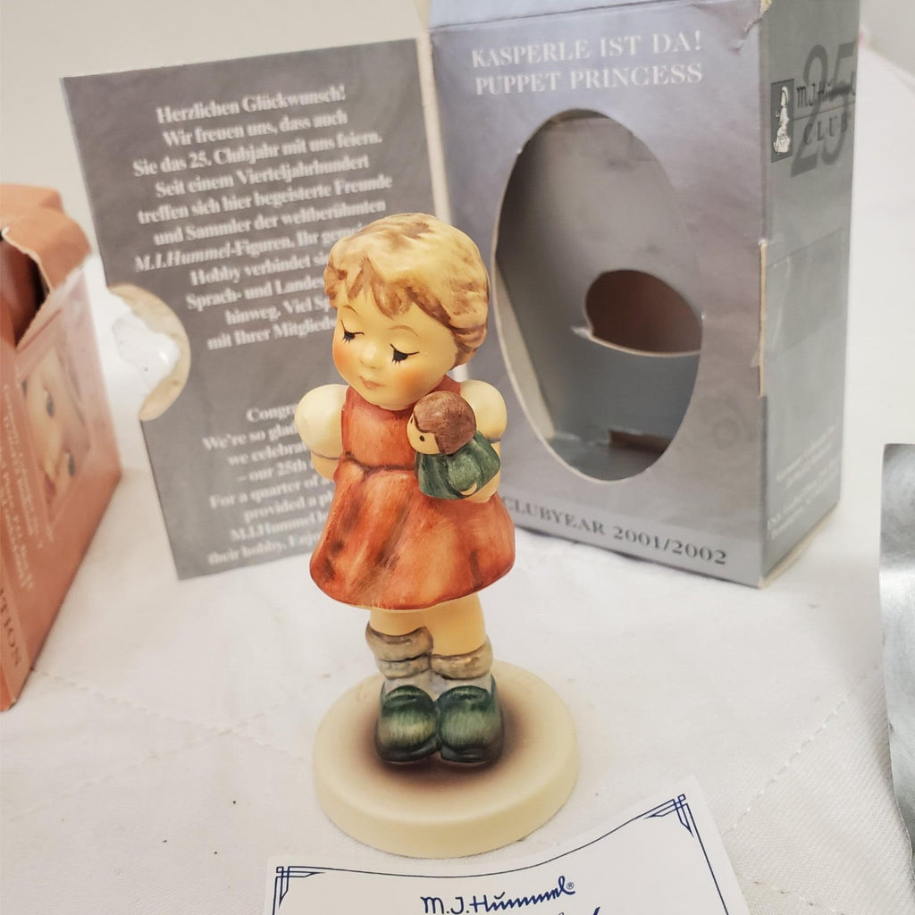 Set of 3 Hummel Figurines Honor Student , Puppet Princess & Pigtails H-7