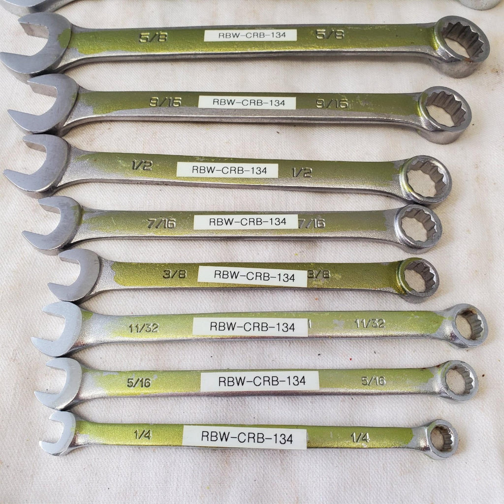 Lot of 11pcs 12 Point SAE Combination Wrench Set - LOT 468
