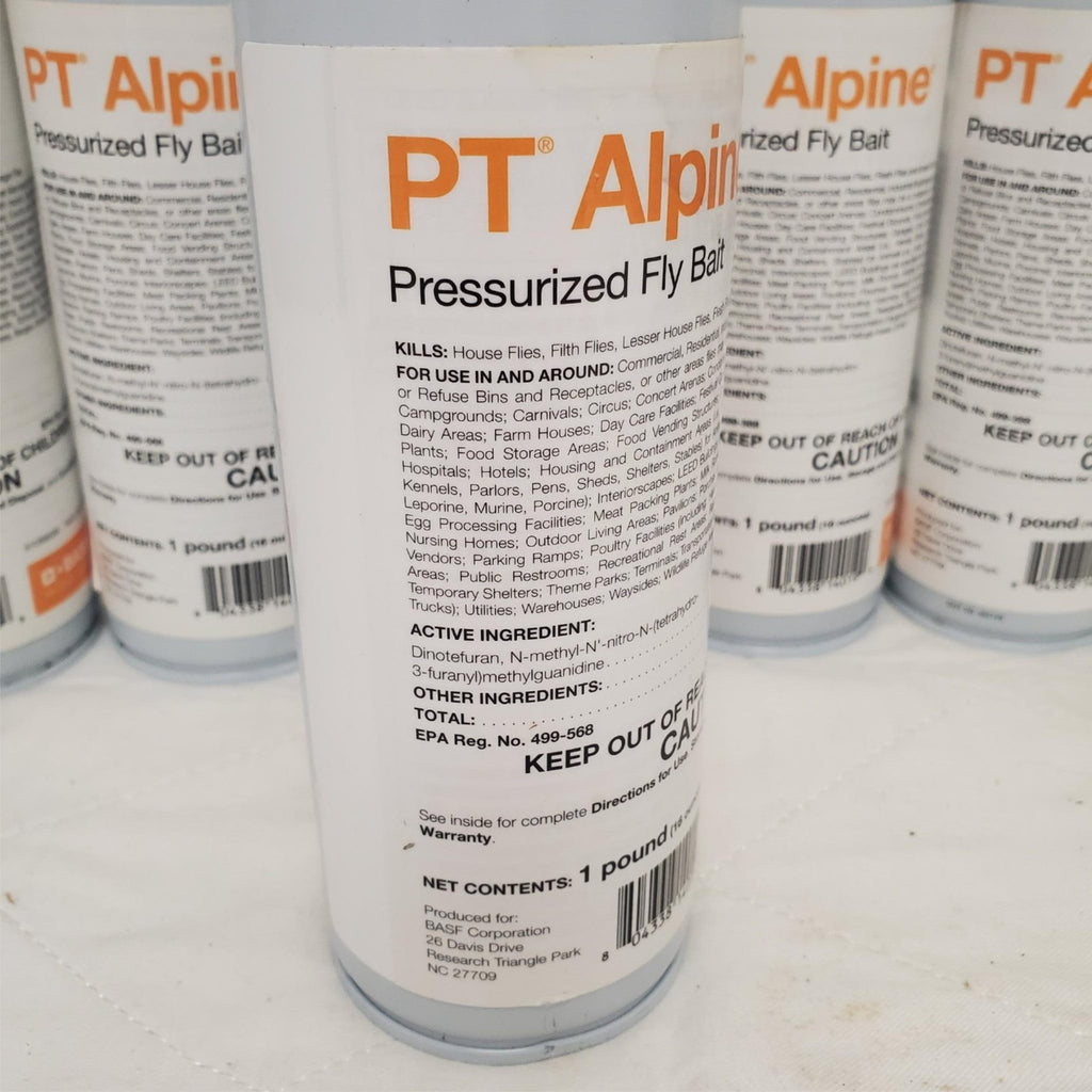 Lot of 6 - 16 oz PT Alpine Pressurized Fly Bait Insecticide Control House