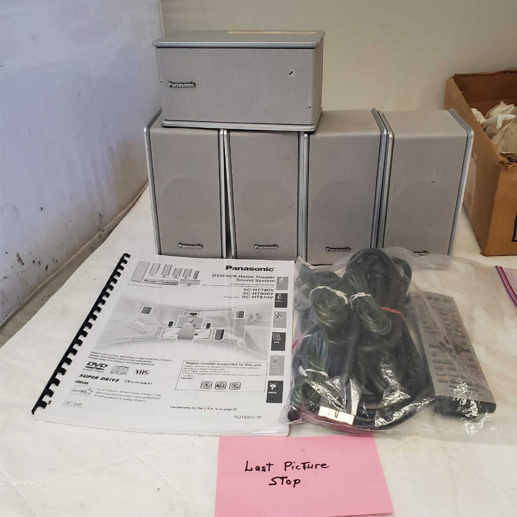 Panasonic Home Theatre Speakers with Wires & Remote