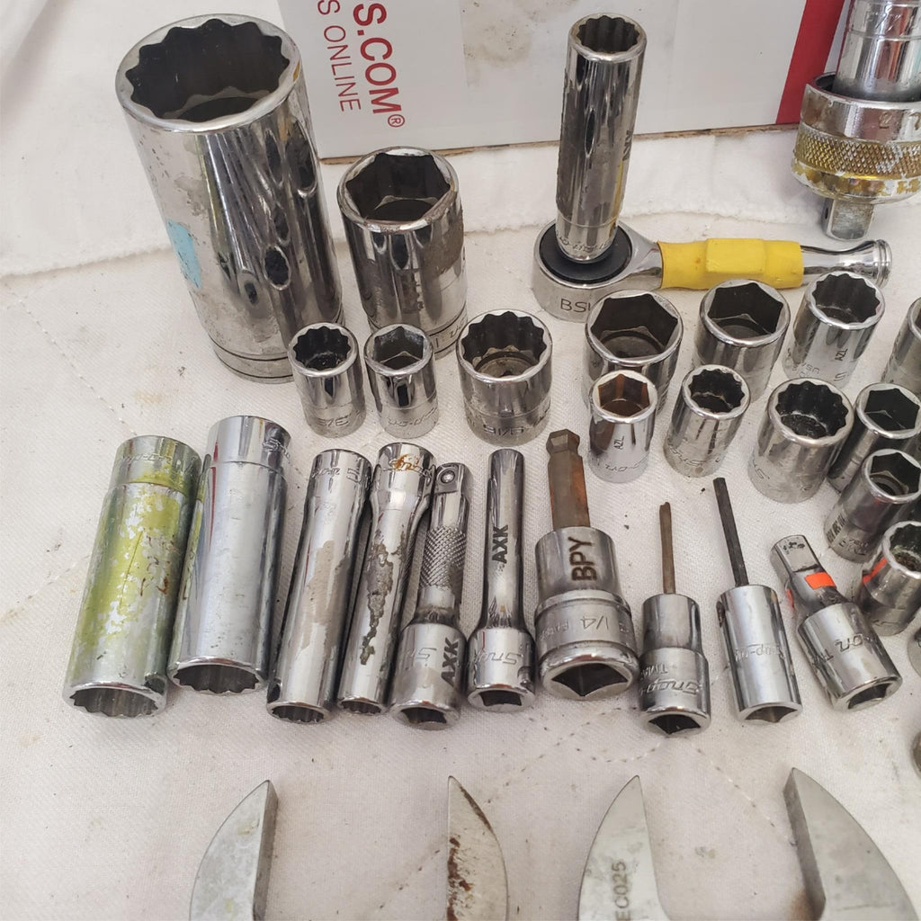 Lot of Snap On Assorted Miscellaneous Sockets & Open-End Crowfoot Wrench LOT-836