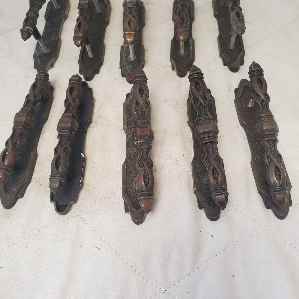 Lot of 10 Vintage Amerock Carriage House Center Bar Cabinet Pull Handle 