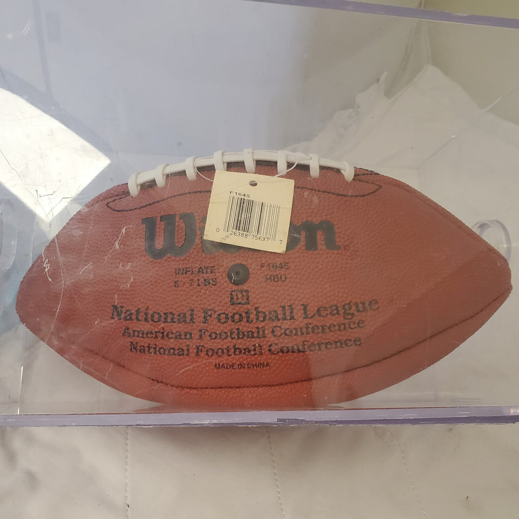 Vintage Official NFL Wilson Football Sewn Rubber Football Original Autographed