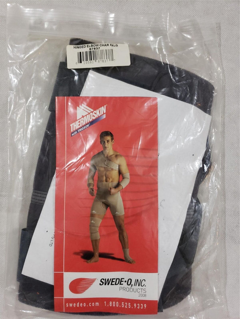 Thermoskin Range of Motion Hinged Elbow Char Brace Black- Multiple Sizes