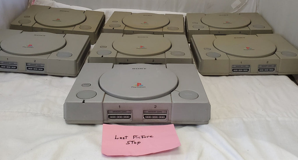 Lot of 7 Sony Play Station 1 Consoles For Parts #3