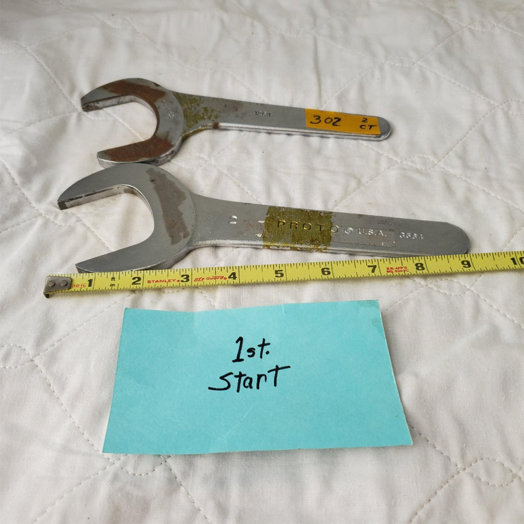 Set of 2 PROTO 3564 Service Wrench Tool LOT 302