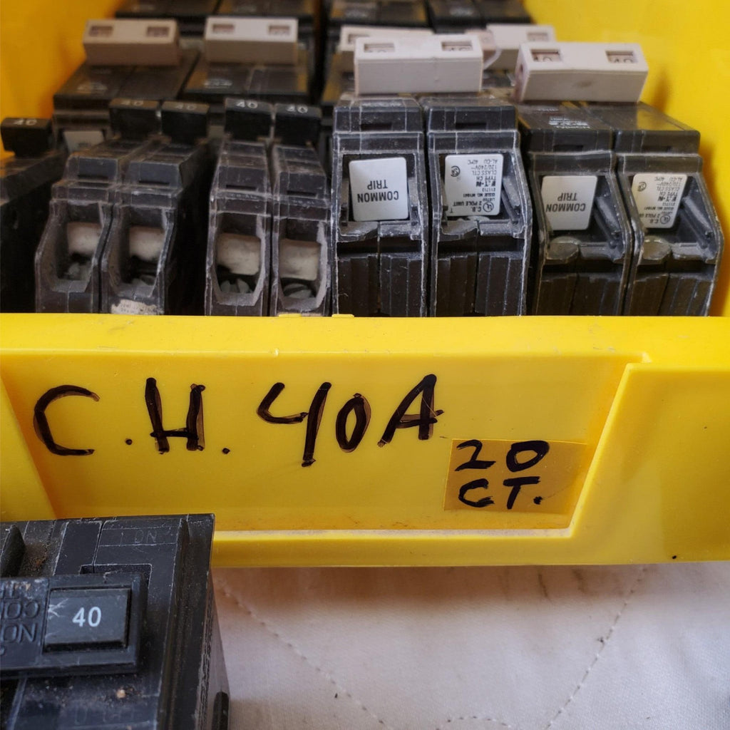 Lot of Circuit Breaker Cutler-Hammer CH240 CHF240 40 Amp 2 Pole 120/240V