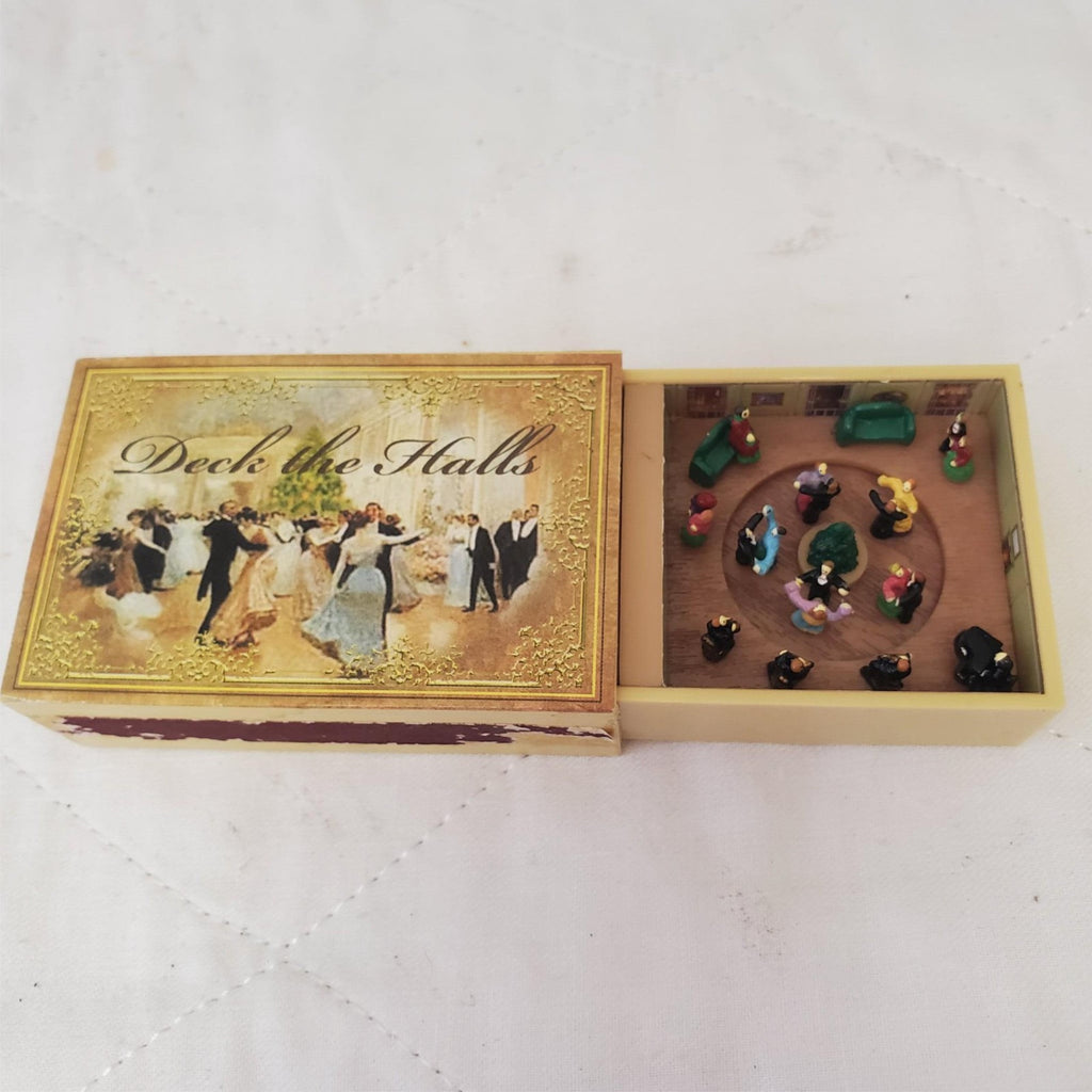 Mr. Christmas Deck the Halls Music Box with Moving Dancers