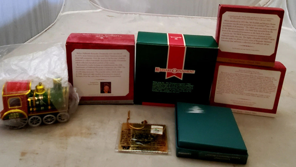 Hallmark Keepsake Tin Locomotive Trains, The Tender, Ornament Express Set of 3