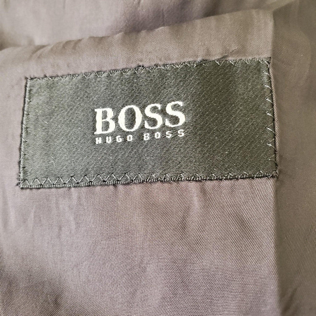 HUGO BOSS Charcoal Black Blazer Suit Jacket Sport Coat Large