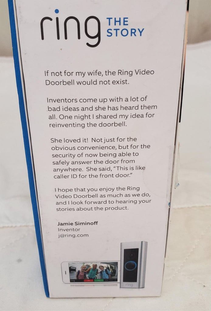Ring 2549AG660L-B01FX Smart Wifi Cam Video Doorbell Pro