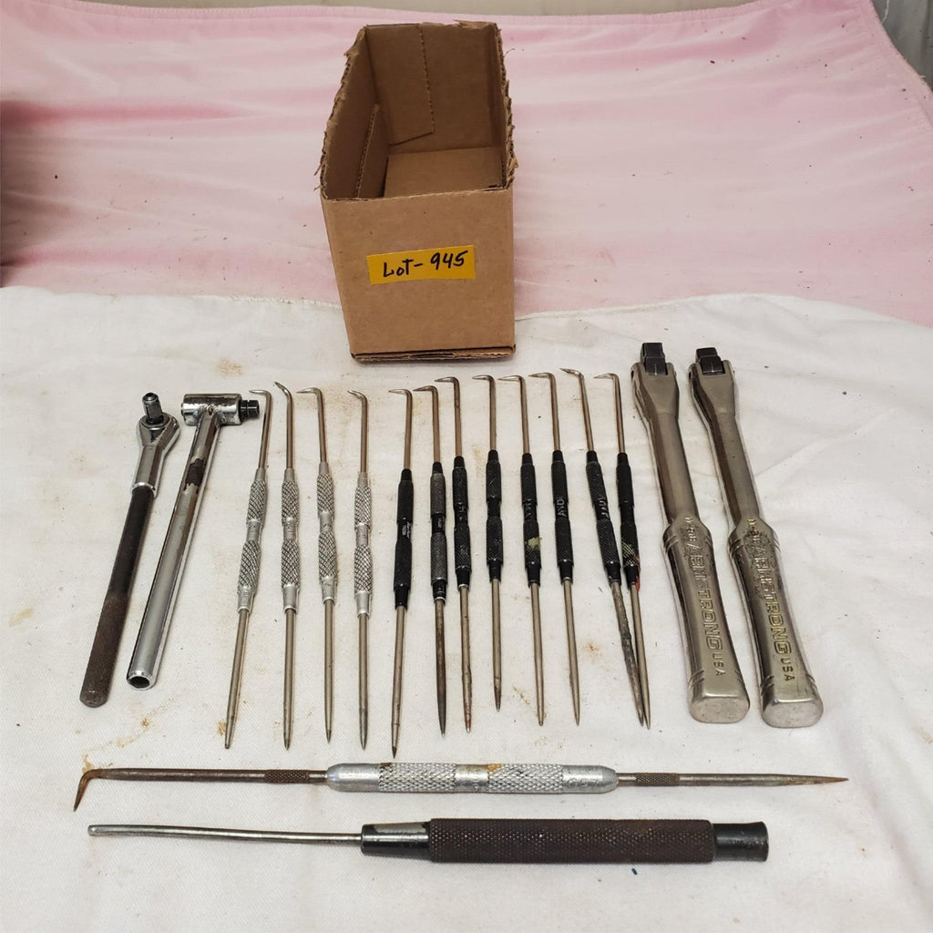 Lot of Assorted Ratchets Picks Awls and Extension Bars LOT-945