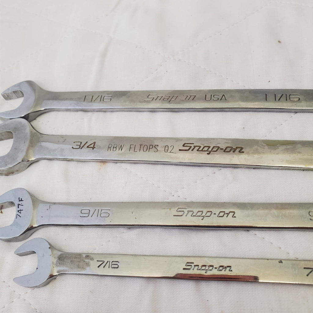 Lot of 7 Snap-On Combination Wrench & Double Box Offset Wrench LOT 494