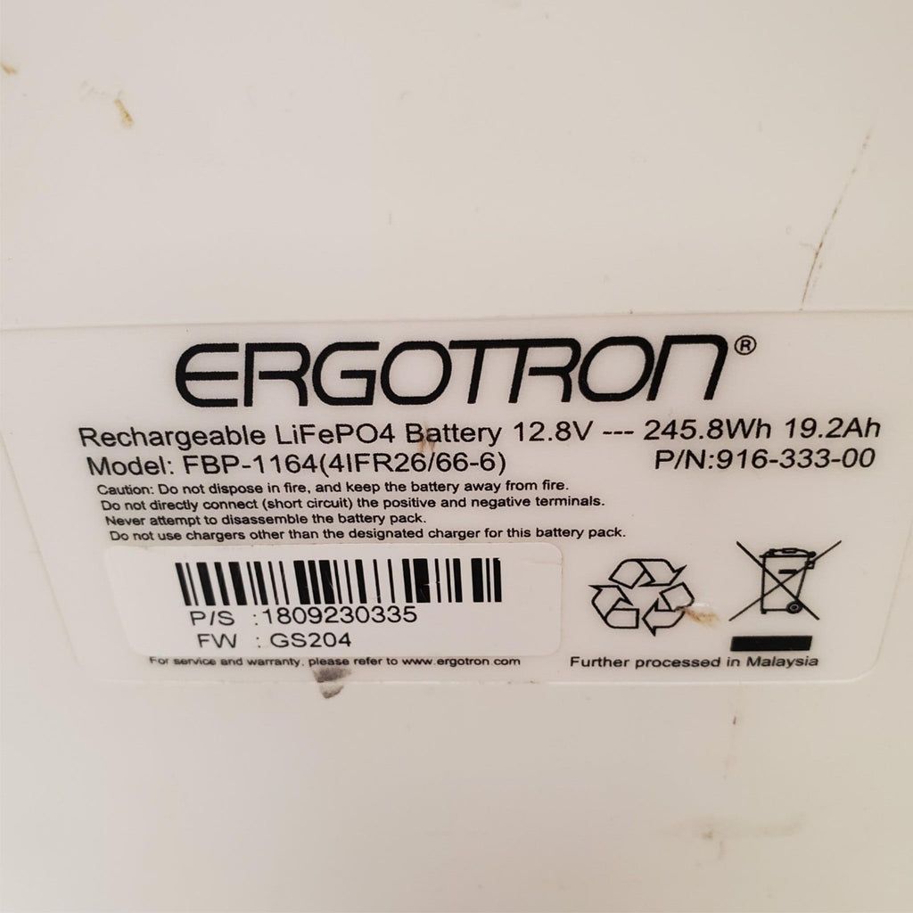 Ergotron FBP-1164 12.8V Rechargeable LiFe PO4 Battery