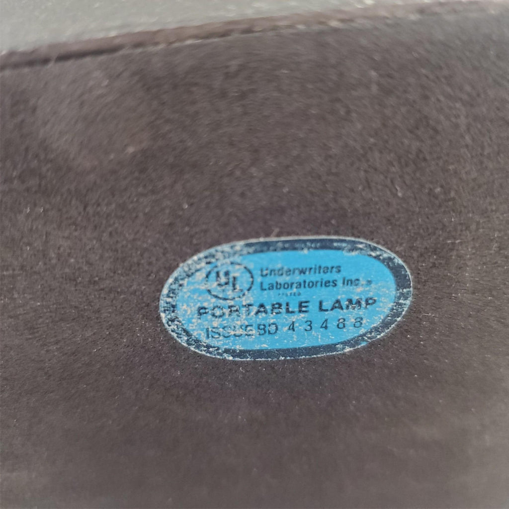 Vintage Portable Brass and Black Halogen Desk Lamp P