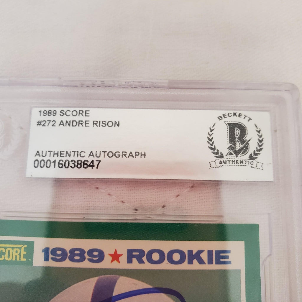 Andre Rison #272 Autographed 1989 Score Rookie Card