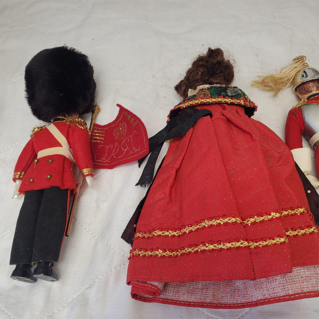 Lot of British Royal Guard Dolls, Collectors Costume Dolls by Peggy Nisbet