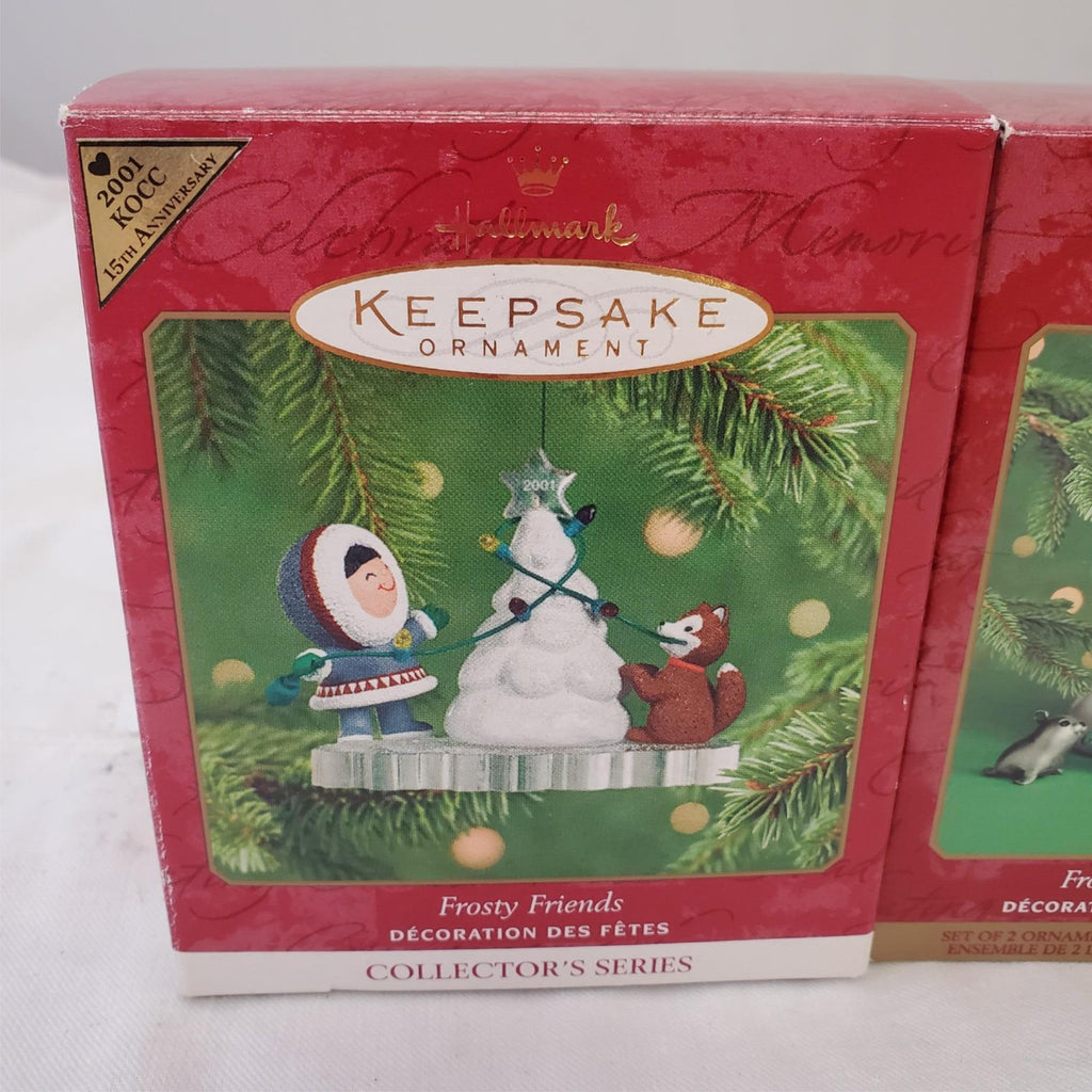 Set of 2 Hallmark Keepsake Ornament Frosty Friends #2