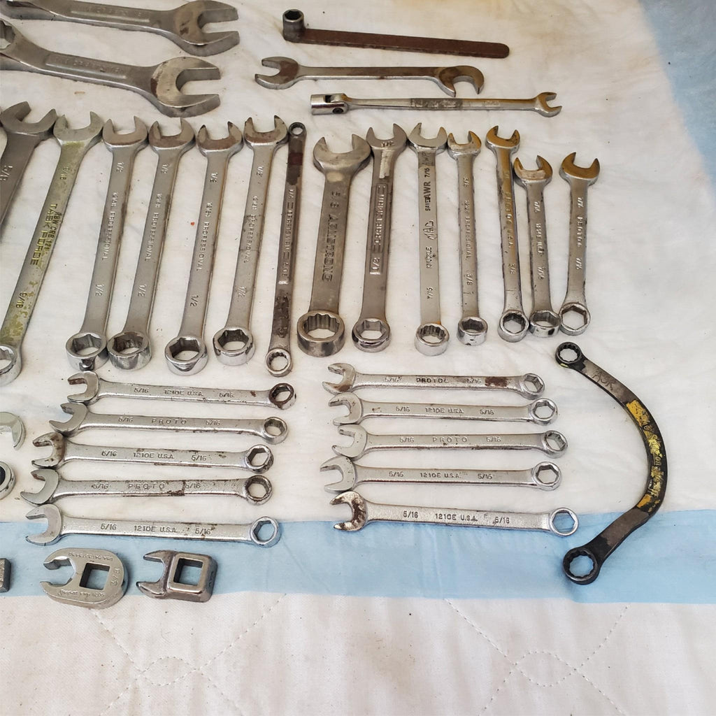 Lot of 58 Pieces Miscellaneous Assortment of Wrench Tools LOT148