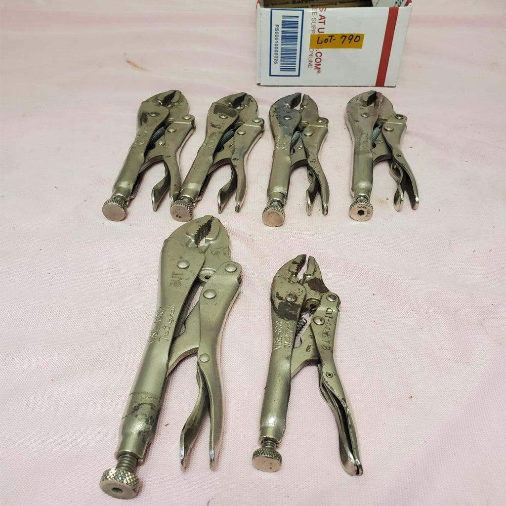 Lot of 6 Vise-Grip Locking Pliers Set LOT-787