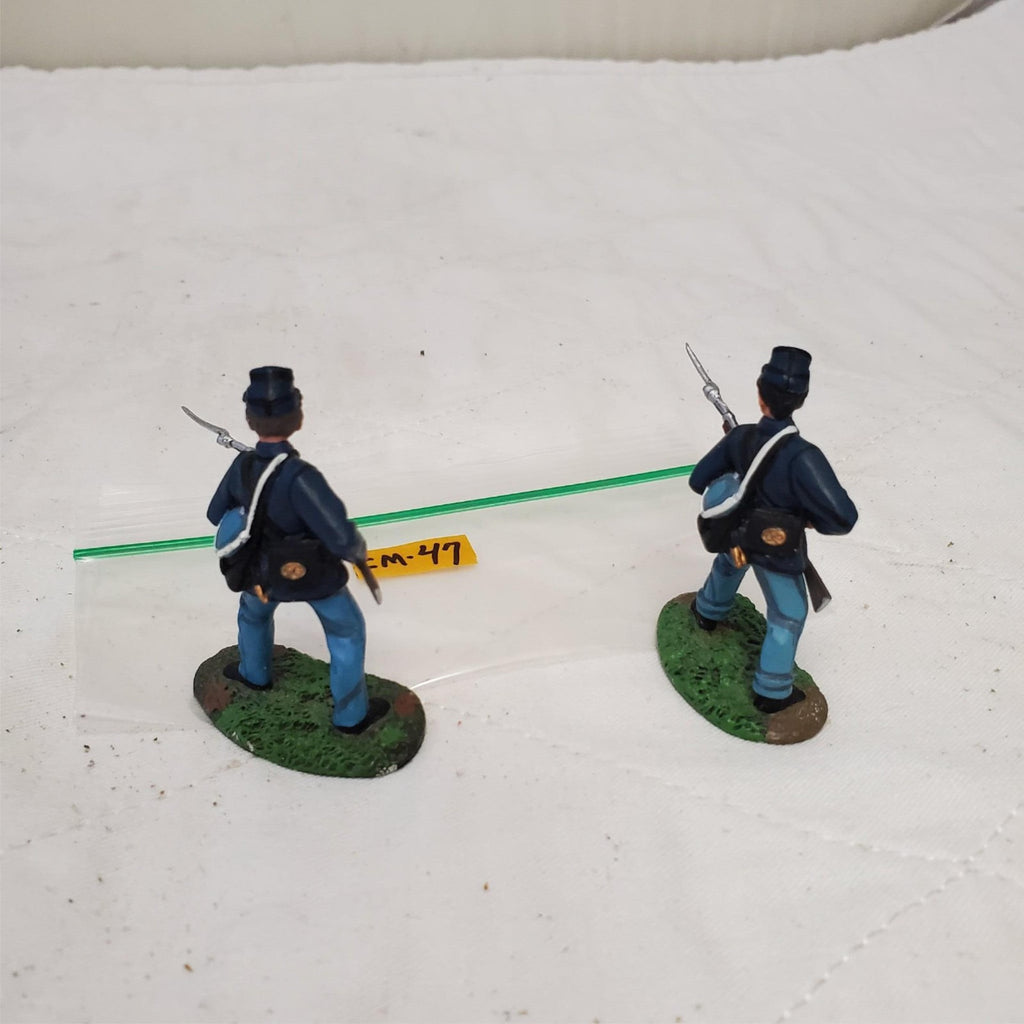 Conte ACW Union Infantry Soldiers Loading Rifle Mounted CM-47