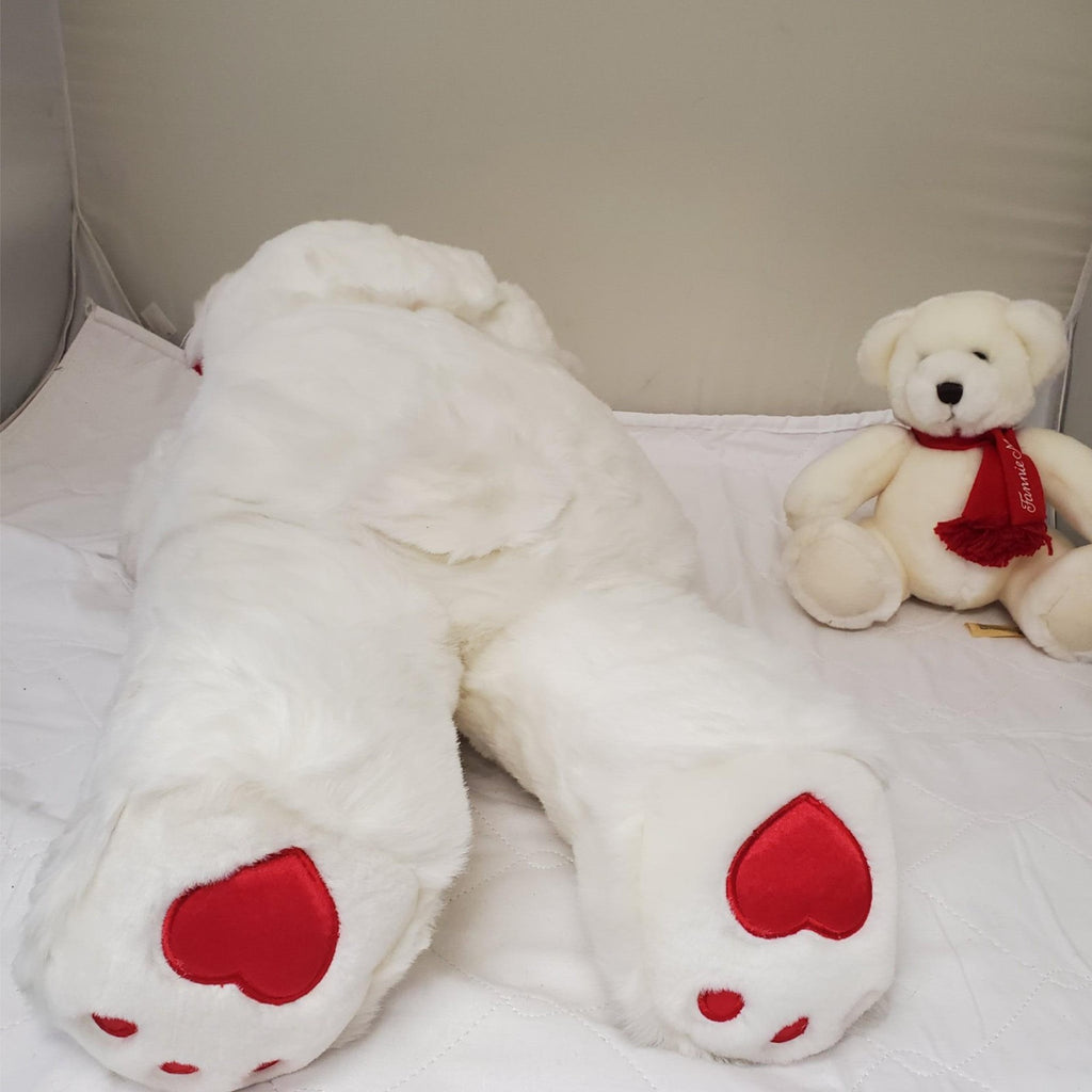 Set of 2 Vintage Plush Valentine’s Stuffed Bear Toy