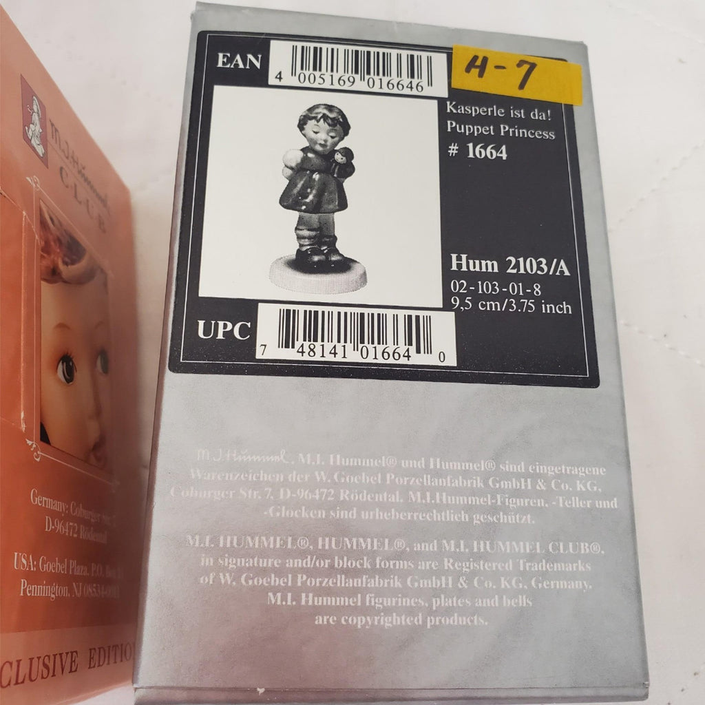Set of 3 Hummel Figurines Honor Student , Puppet Princess & Pigtails H-7