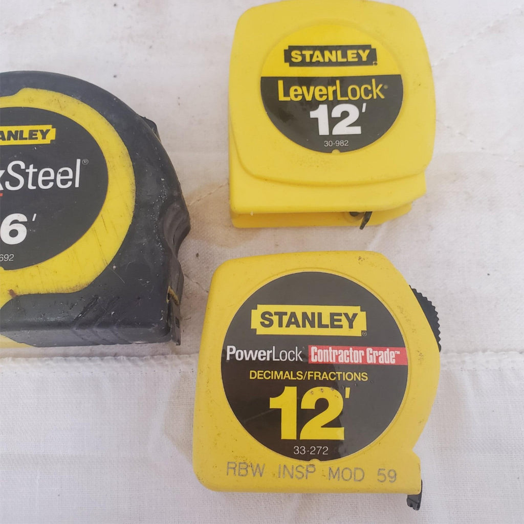 Lot of 3 Stanley Locking Measuring Tape LOT-707