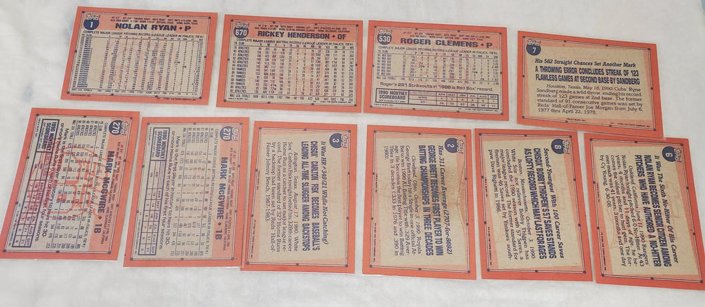 Topps 40 Years Of Baseball Rangers Nolan Ryan & More Basketball Trading Cards