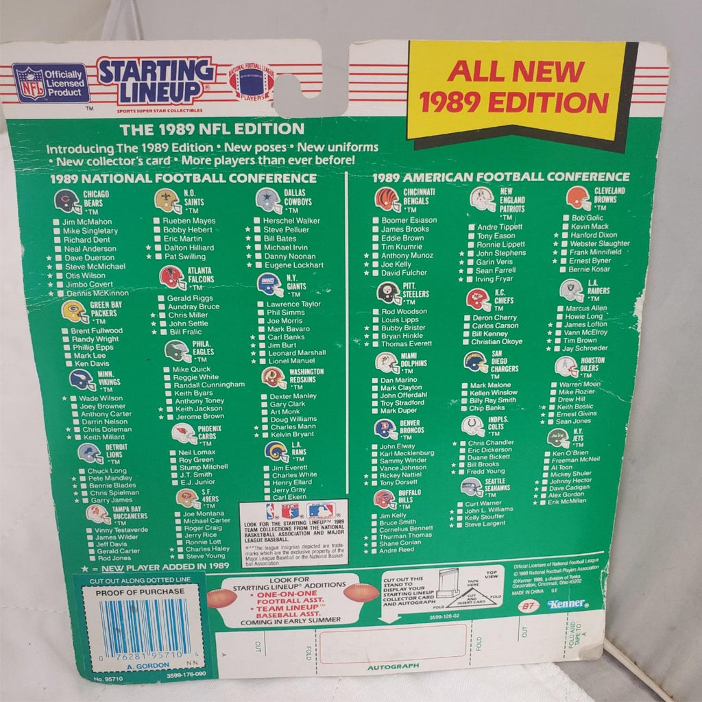 Starting Lineup 1989 Edition Kenner Alex Gordon Figure Collector Cards