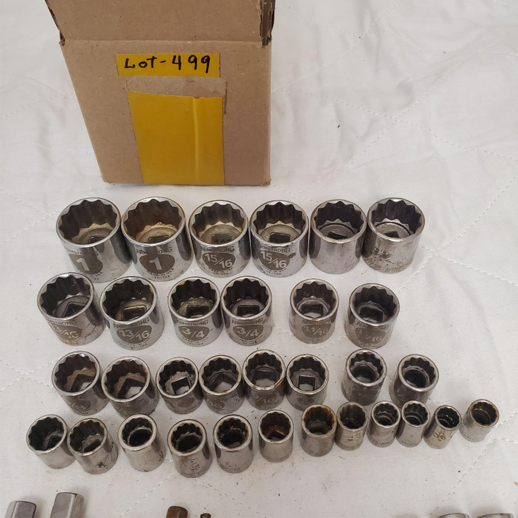 Lot of Assorted Socket with Extensions and Adapters LOT-499