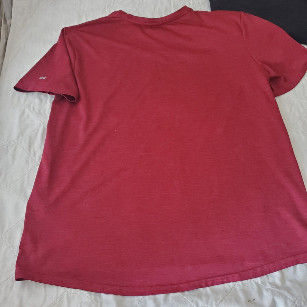 Lot of 4 Assorted Size M 38-40 Russell & Other Brand Dry Fit Short Sleeve Shirt 