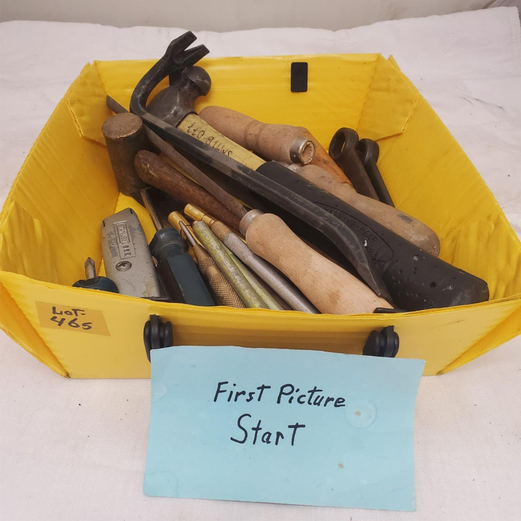 Lot of 4 Used Hand Tools Wood Chisels Hammer Screwdrivers and More LOT-42