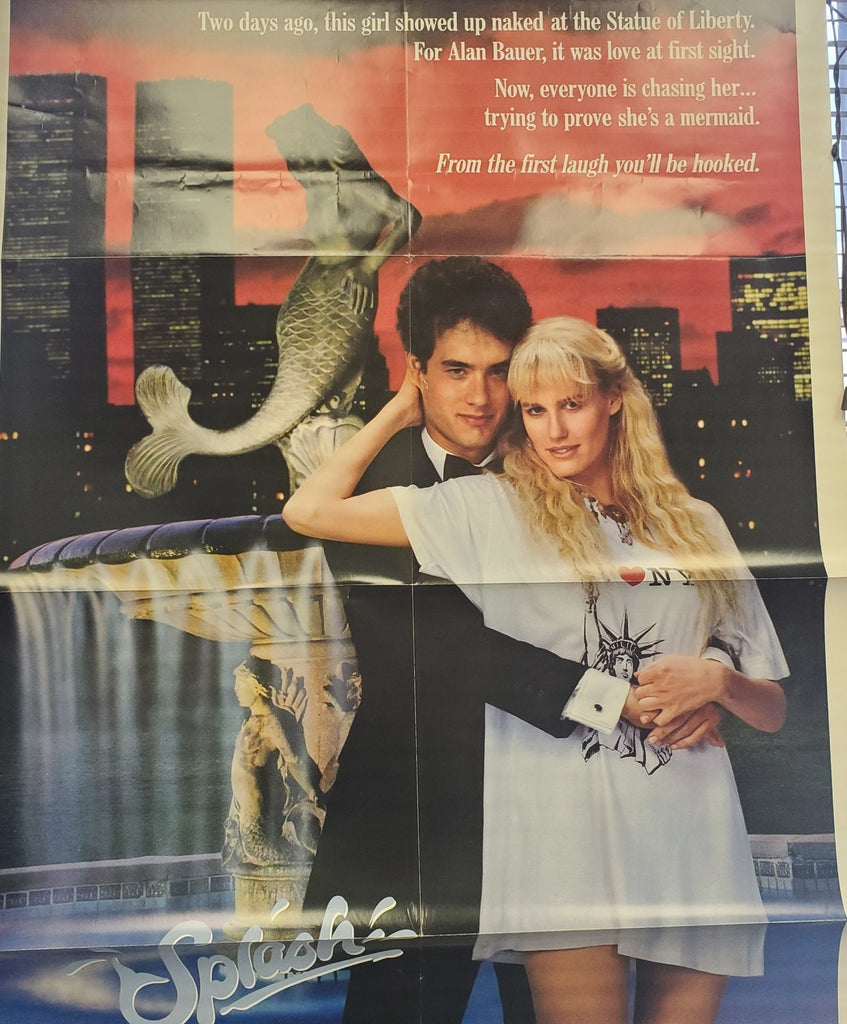 Splash 1994 Movie Poster Tom Hanks Daryl Hannah 