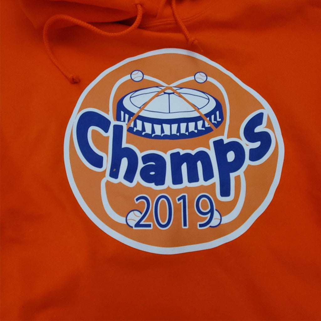 Gildan Champs 2019 Men's Baseball Sweatshirts Hooded Front Pocket Size 2XL