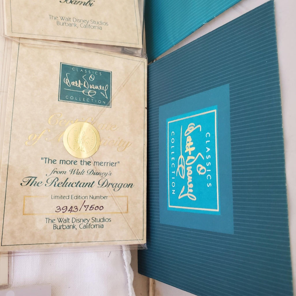 Large Lot of Walt Disney Collection Certificate of Authenticity COA Paperwork