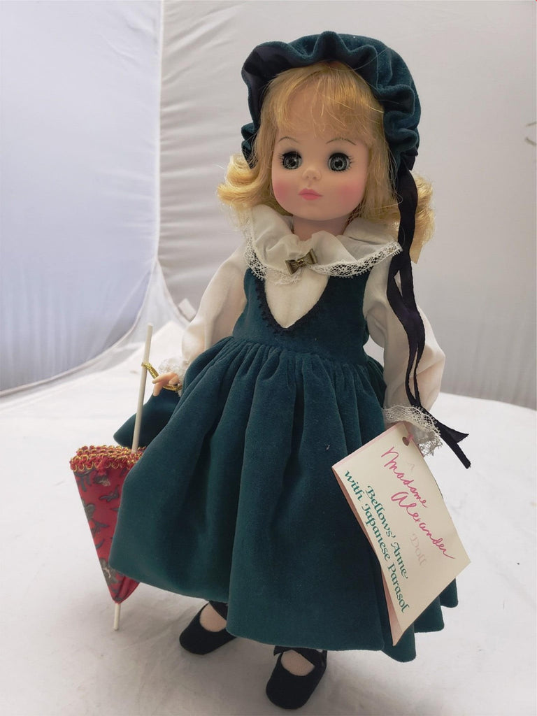 Original Madame Alexander Bellows Anne Doll #1568 with Japanese Parasol 14 inch