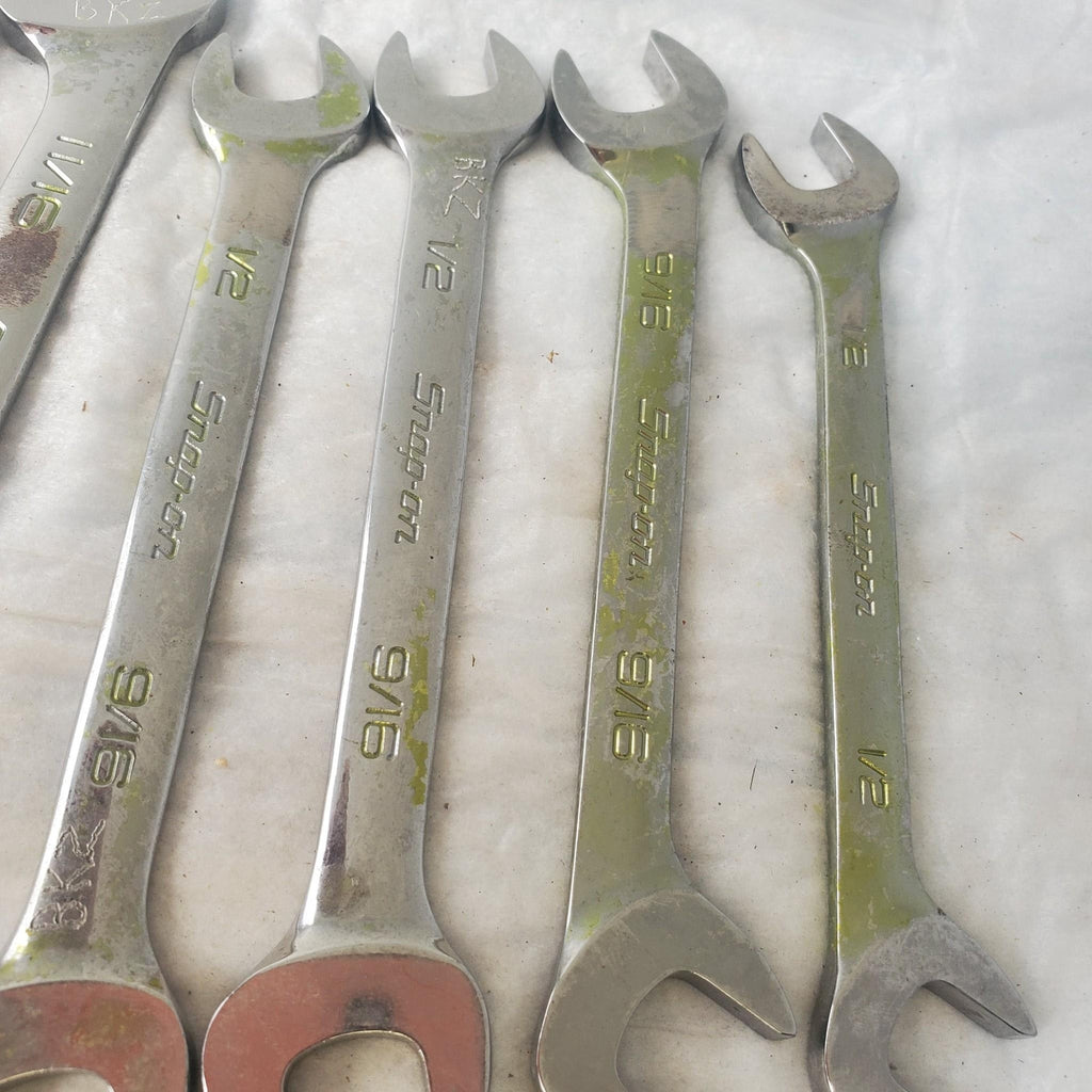 Lot of 10 Snap-On Double-Ended Wrench / Combination Wrench Tool LOT 346