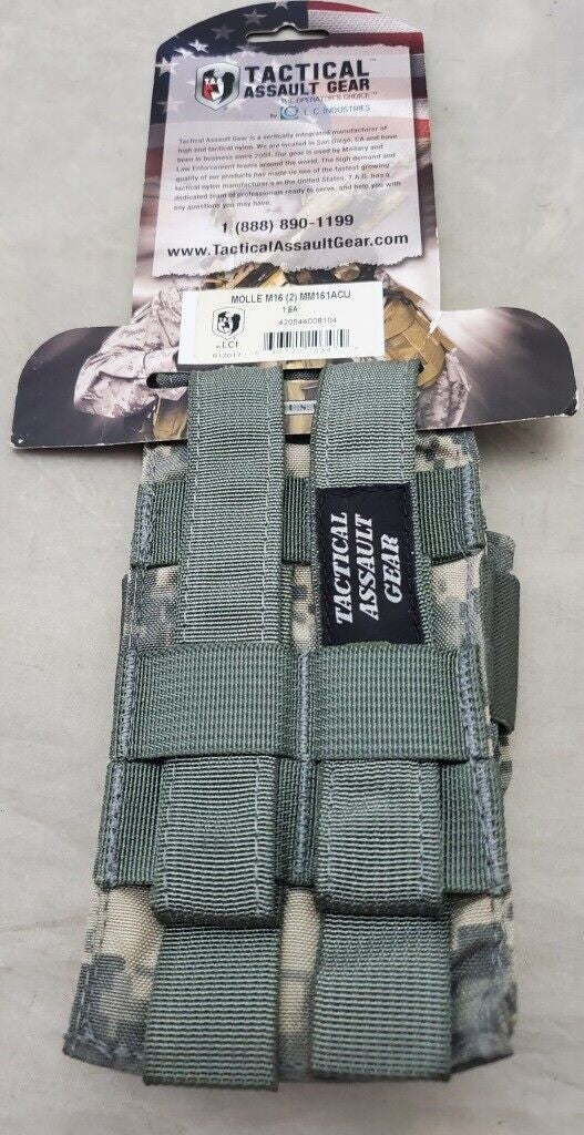 TAG Tactical Assault Gear MOLLE M16 Mag 2 Pouch Multicam - MM161ACU
