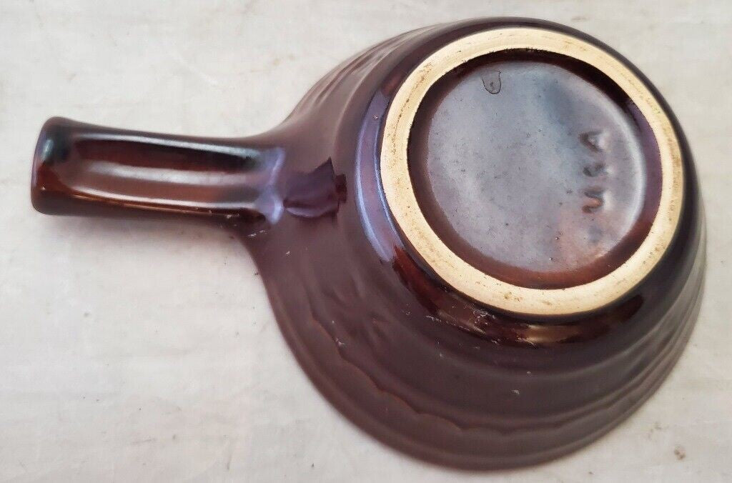 Marcrest Daisy Dot Brown Soup Chili Bowl Oven Proof Stoneware US Vintage Antique