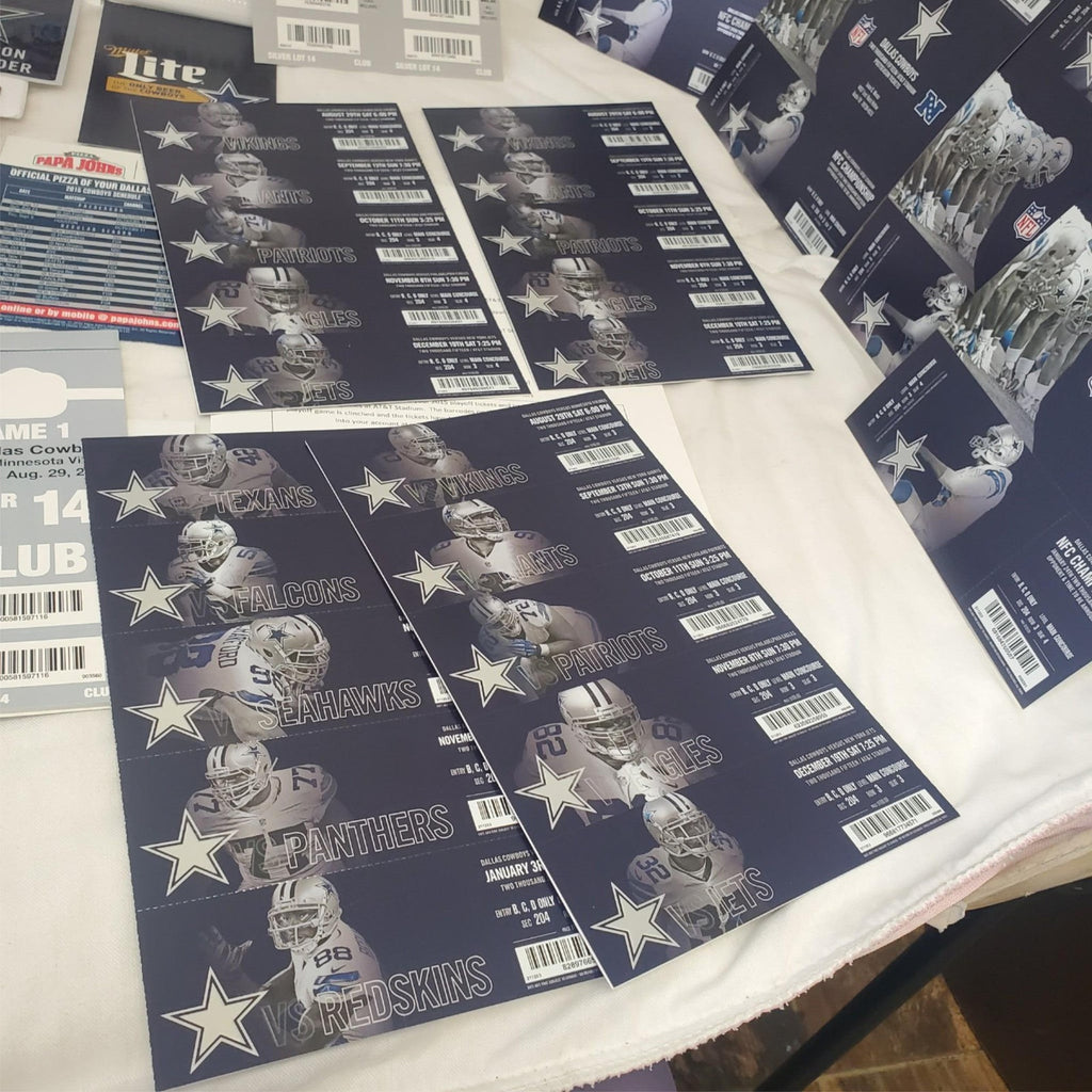 Dallas Cowboys 2015 Season Tickets Collection