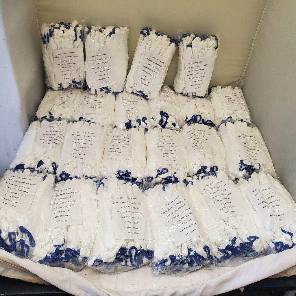 Industrial Industrial Safety Work Gloves STYLE #PU10WH/XL