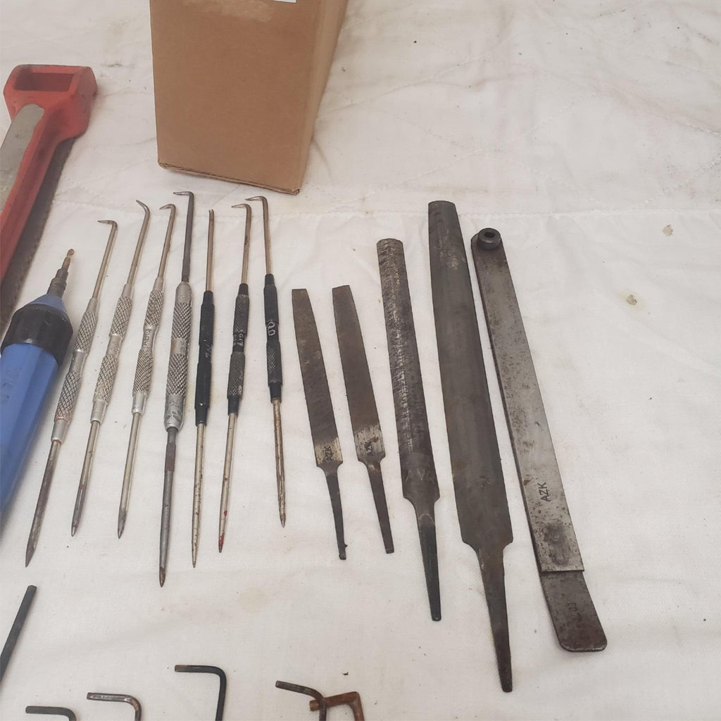Lot of Assorted Hand Tools Files Screwdrivers Picks and Allen Wrenches LOT-766